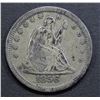 Image 1 : 1856 SEATED QUARTER- F/VF