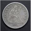 Image 1 : 1861 SEATED QUARTER - XF/AU
