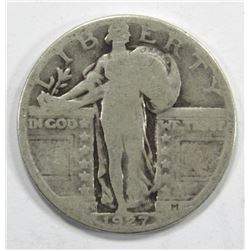 1927-S T1 STANDING LIBERTY QUARTER- GOOD