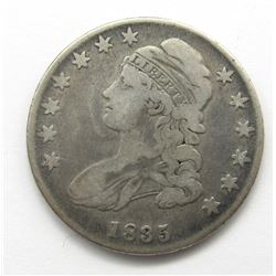 1835 CAPPED BUST HALF DOLLAR VG+