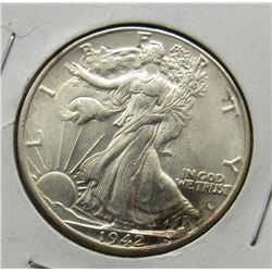 1943 WALKING LIBERTY HALF DOLLAR BU