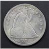 Image 1 : 1871 SEATED DOLLAR FINE WITH DETAILS