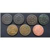 Image 2 : 7-LARGE CENTS (PARTIAL DATES/NO DATE