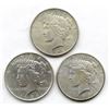 Image 1 : 3-SILVER DOLLARS CIRC OR BETTER