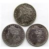 Image 1 : 3-SILVER DOLLARS CIRC OR BETTER