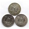 Image 2 : 3-SILVER DOLLARS CIRC OR BETTER