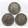 Image 1 : 3-SILVER DOLLARS CIRC OR BETTER