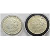 Image 1 : 2-XF MORGAN DOLLARS: 1886 & 1921