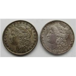 1881 & 1885 MORGAN DOLLARS