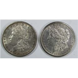 1879-S & 1881-S MORGAN DOLLARS