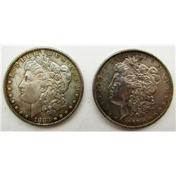 AU/UNC MORGAN DOLLARS 1883 & 1889