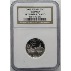 2006-S SILVER QTR NGC PF 70 UC
