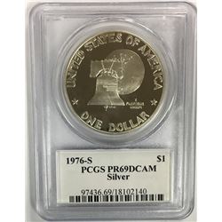 1976-S IKE SILVER DOLLARS PCGS PR69