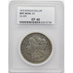 1878 CC MORGAN SILVER DOLLAR PCC EF40