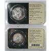 Image 2 : 2001 & 2000 .999 SILVER ONE OUNCE EAGLE