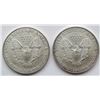 Image 2 : 2001 & 2002 AMERICAN SILVER EAGLES