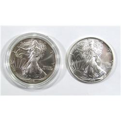 1993 & 1995 AMERICAN SILVER EAGLES