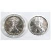 Image 1 : 1993 & 1995 AMERICAN SILVER EAGLES