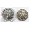 Image 1 : 1992 & 2001 AMERICAN SILVER EAGLES
