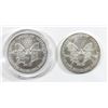 Image 2 : 1992 & 2001 AMERICAN SILVER EAGLES