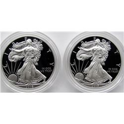 2016 & 2017 PROOF AMERICAN SILVER EAGLES