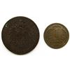 Image 1 : 1892 & 1894 FOREIGN COPPER COINS