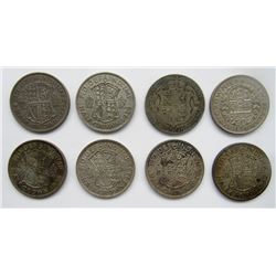 8 - HALF CROWNS 1930'S & 1940'S