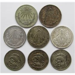 SILVER MEXICO UN PESO LOT: