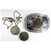 Image 1 : MORGAN DOLLAR BELT BUCKLE; MONEY CLIP;