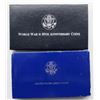 Image 1 : 1993 2 COIN WW II SILVER COMMEM SET;