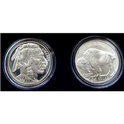 2001 2coin BUFFALO SILVER COMMEM SET