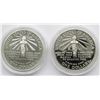 Image 3 : 2 - 1986 STATUE OF LIBERTY PROOF