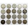 Image 1 : LOT of 20 CANADA SILVER QUARTERS