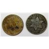 Image 1 : 2-1852 THREE CENT SILVERS