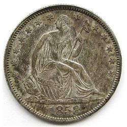 1858 SEATED HALF DOLLAR