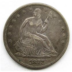 1877 SEATED HALF DOLLAR