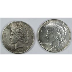 1935 & 1935-S PEACE DOLLARS