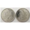 Image 1 : 1884-O & 1889 MORGAN SILVER DOLLARS AU/BU