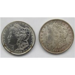 1886 & 1921 MORGAN DOLLARS UNCS