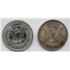 Image 2 : 1886 & 1921 MORGAN DOLLARS UNCS