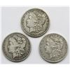 Image 1 : 1886-O, 1896-S, 1892-O MORGAN DOLLARS CIRC