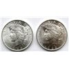 Image 1 : 2-1923 PEACE DOLLARS BU
