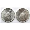 Image 2 : 2-1923 PEACE DOLLARS BU