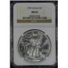 Image 1 : 1997 AMERICAN SILVER EAGLE NGC MS 69