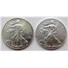 Image 1 : 1999 & 2012 .999 SILVER ONE OUNCE EAGLE