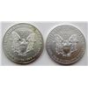 Image 2 : 1999 & 2012 .999 SILVER ONE OUNCE EAGLE