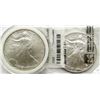 Image 1 : 2000 & 2009 .999 SILVER ONE OUNCE EAGLE