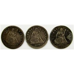 3-LOVE TOKEN SEATED QTRS - UNIQUE!