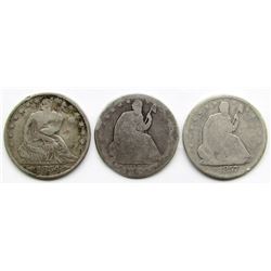 3-SEATED HALF DOLLARS: