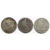 Image 1 : 3-SEATED HALF DOLLARS: